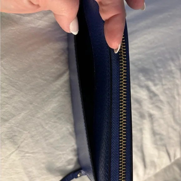 Kate Spade Royal Blue Zip Wallet - Picture 5 of 7